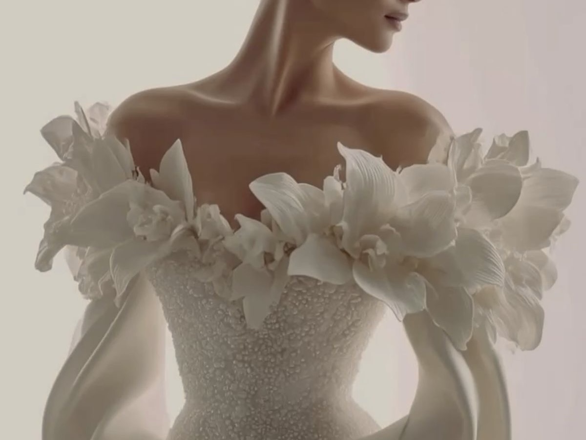 Outdoor wedding ceremony setup with white chairs and altar.