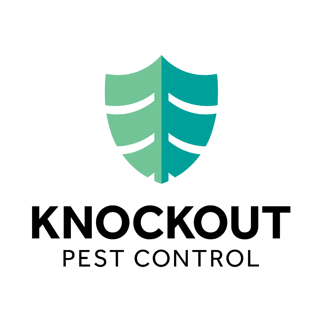 the business logo for knockout pest control vancouver 