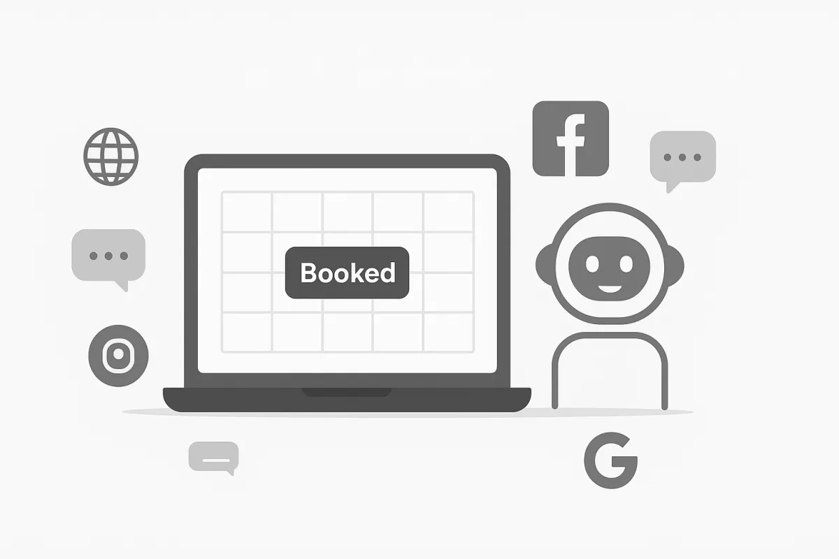Capture leads everywhere — we turn them into booked appointments