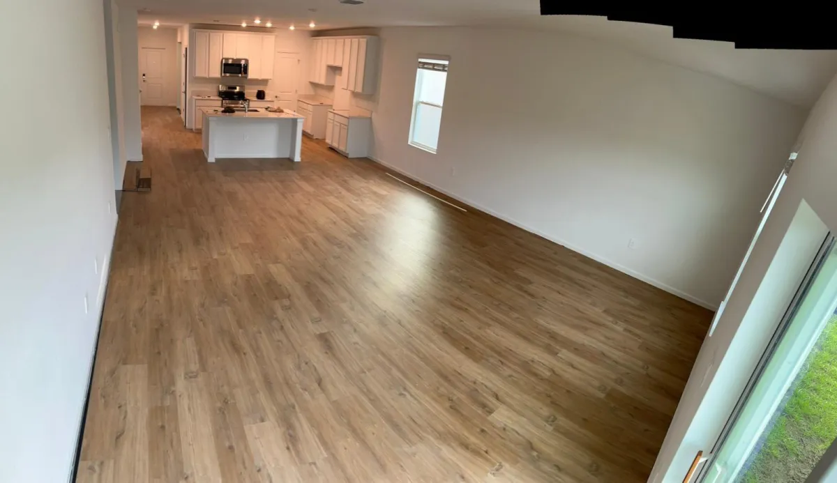 green and white tile flooring