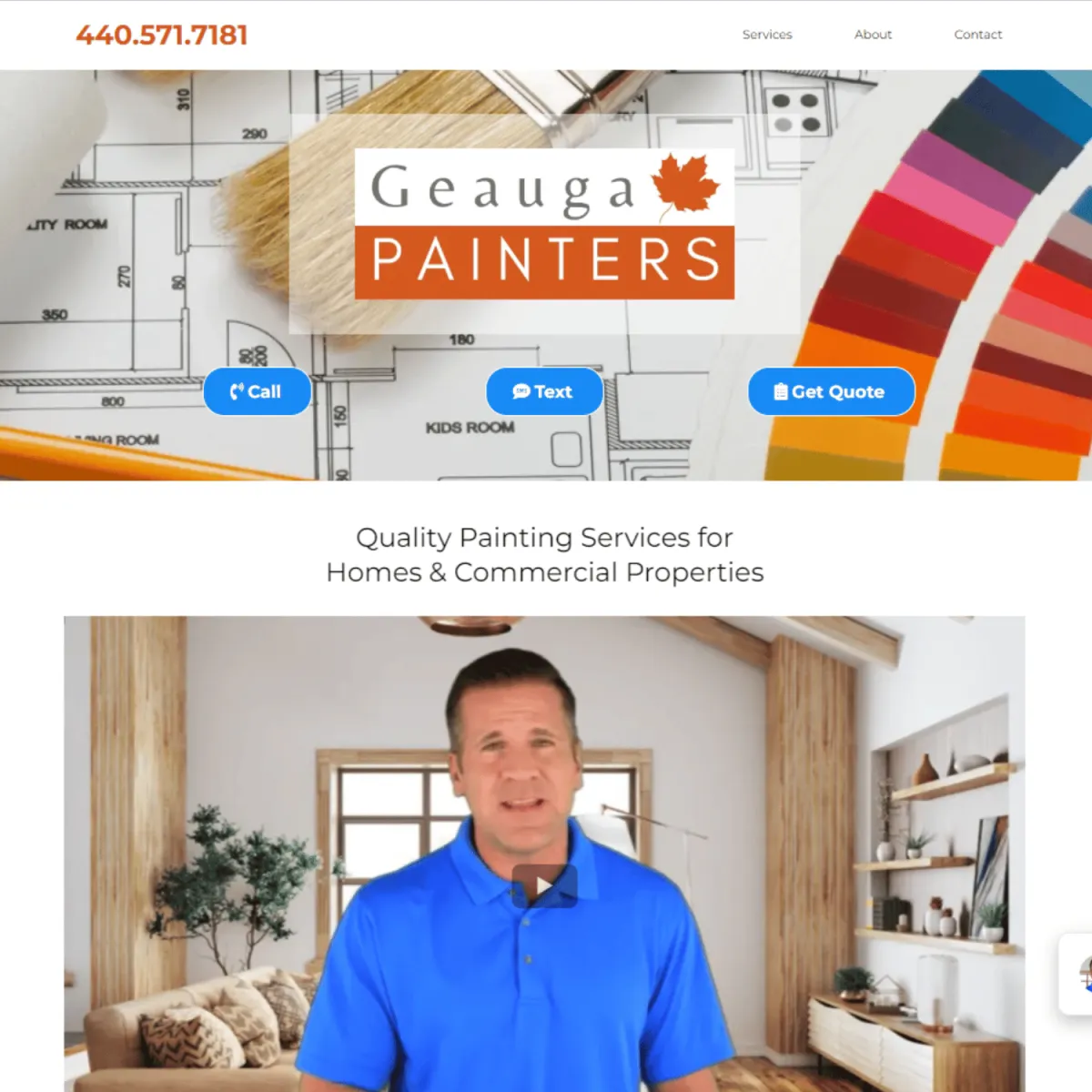 Geauga Painters Website Example