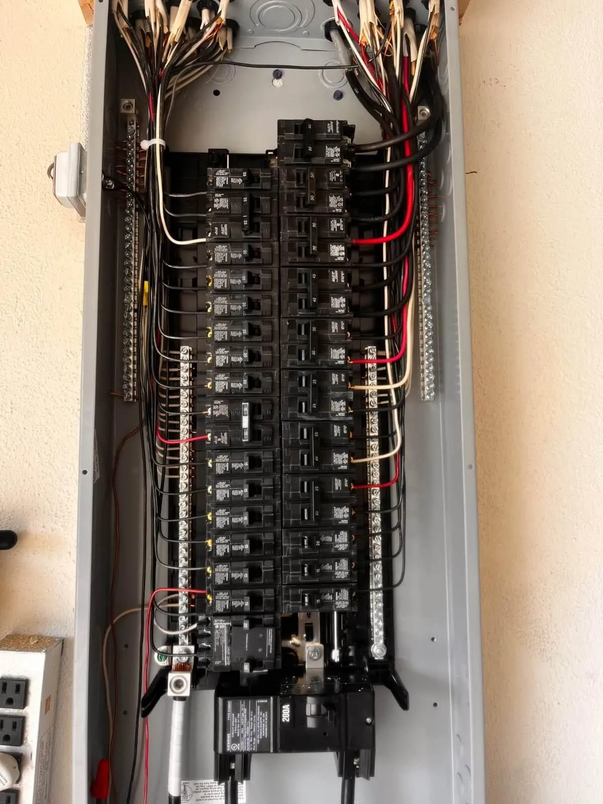 Circuit breaker panel for electrical safety and power distribution