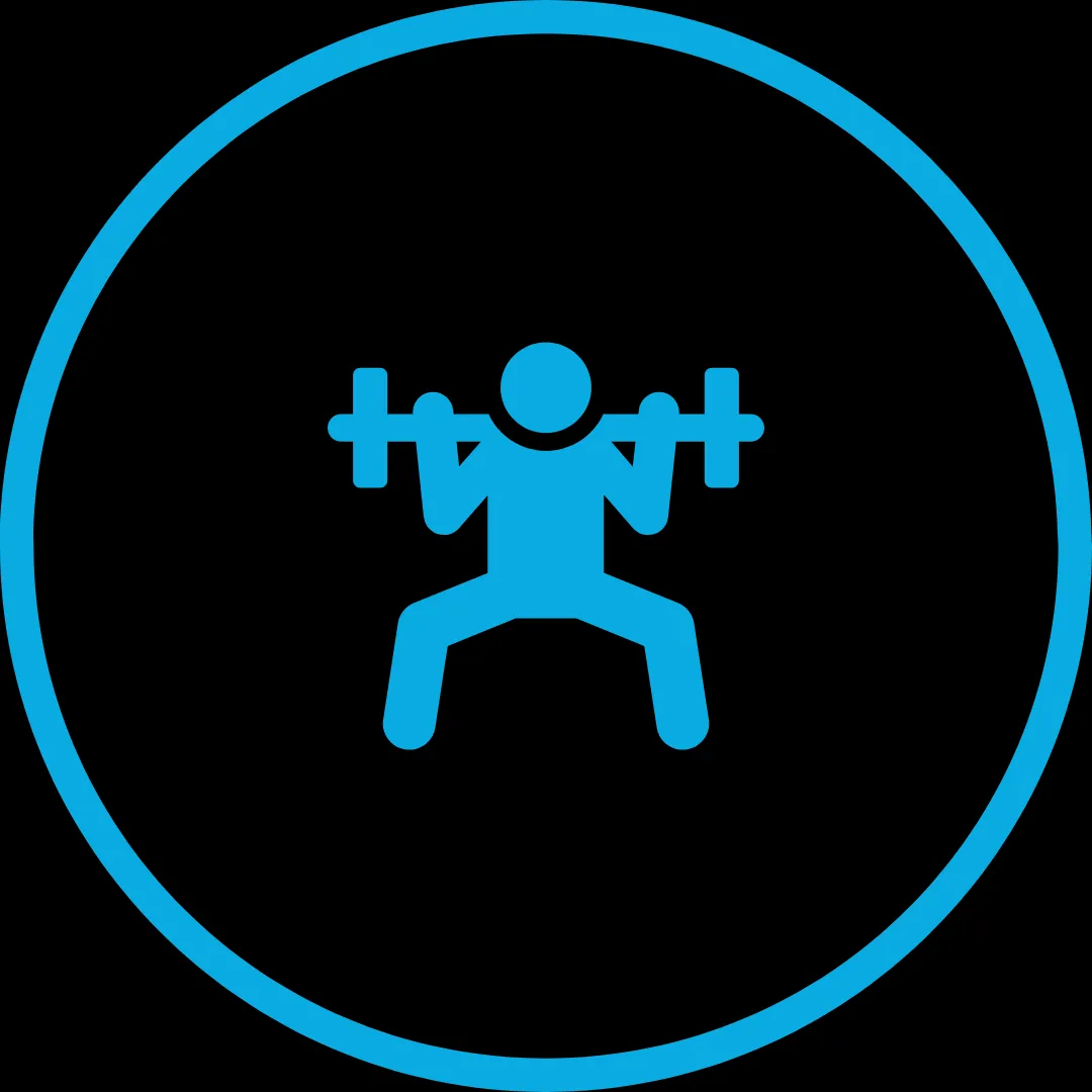 Persona entrenando en instalaciones aglomeradasmal