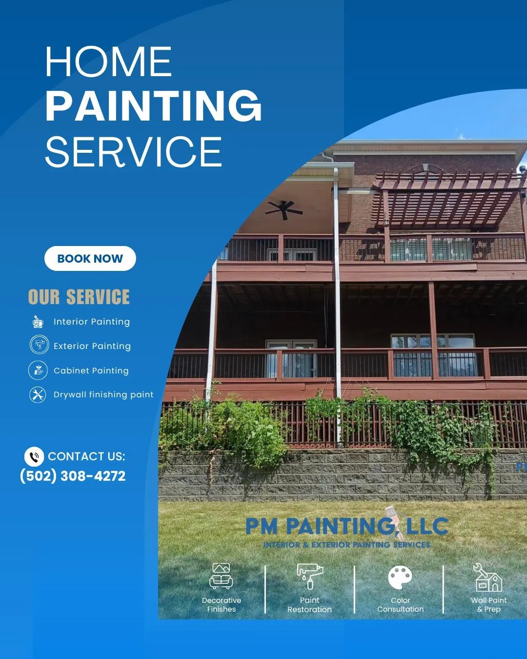Restaurant interior and exterior painting by PM Painting LLC in NuLu, Louisville KY