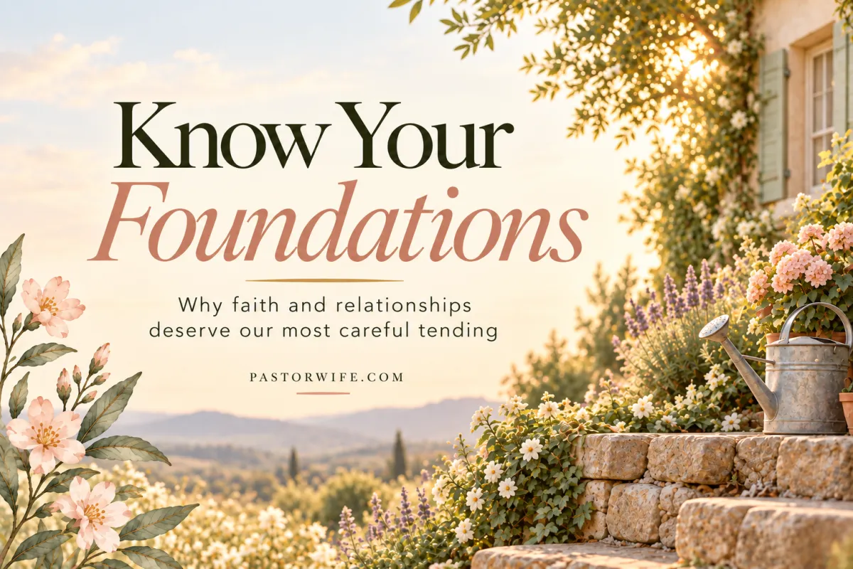 Know your foundations cover image of a garden in the mountains 