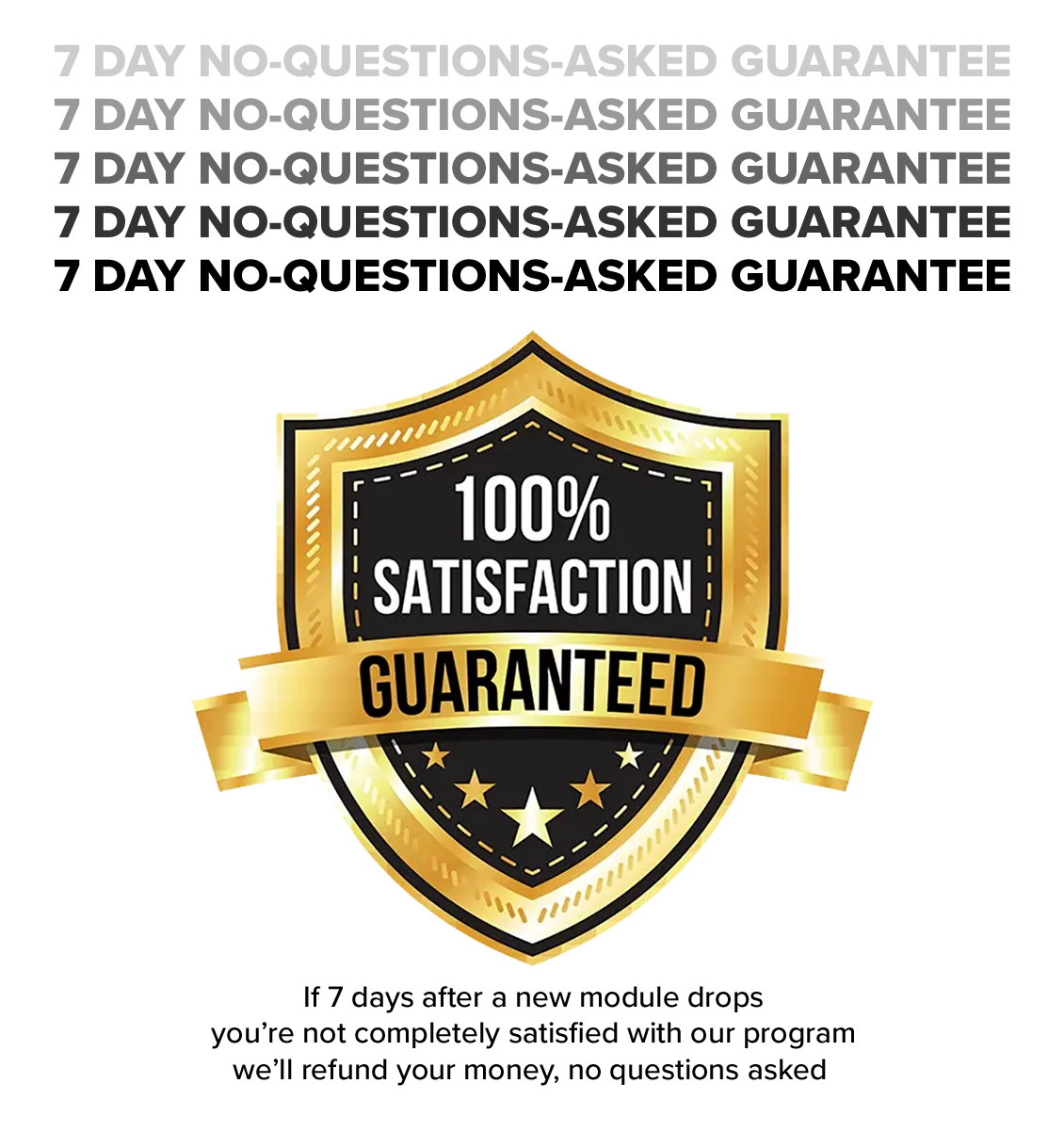Our Famous Guarantee