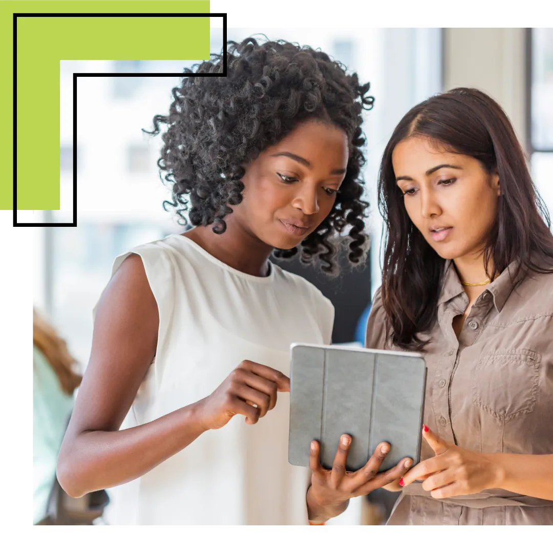 two women discussing NLP Techniques for Storytelling