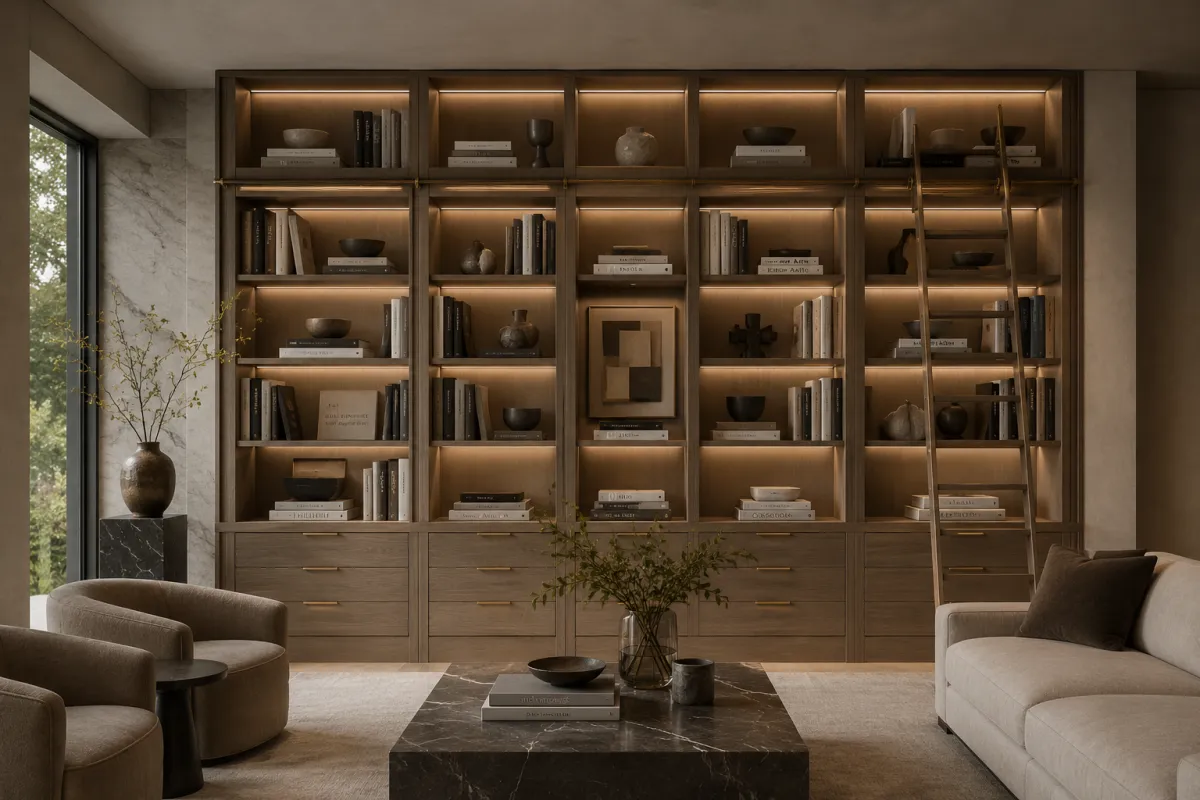 The Art of Luxury Custom Bookshelf Design | Clear Closets