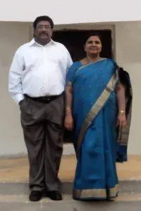 Pastor Sekhar together with his wife in Vizag