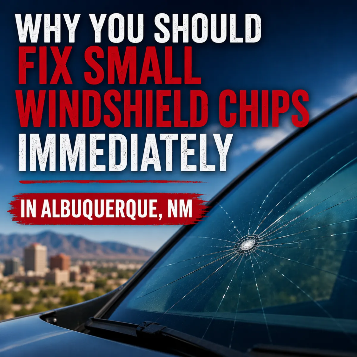 Fix small windshield chips immediately