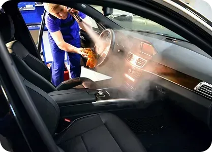 Interior car cleaning