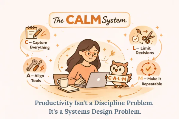 Productivity Isn’t a Discipline Problem. It’s a Systems Design Problem.