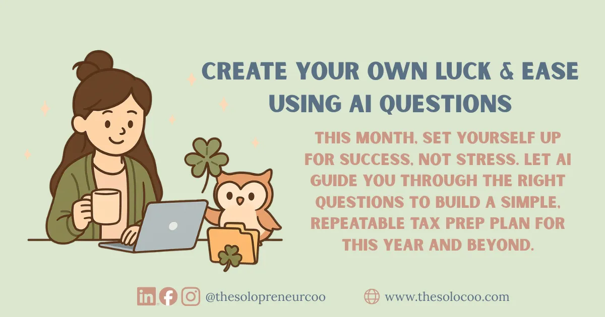 Use AI to Build a Tax Prep Plan You'll Actually Use Next Year