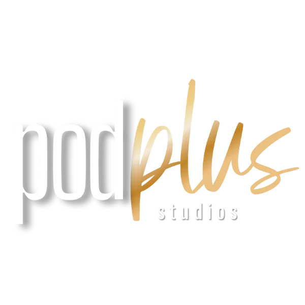 PodPlus Studios Logo Podcast Studio in Jupiter Palm Beach, Florida