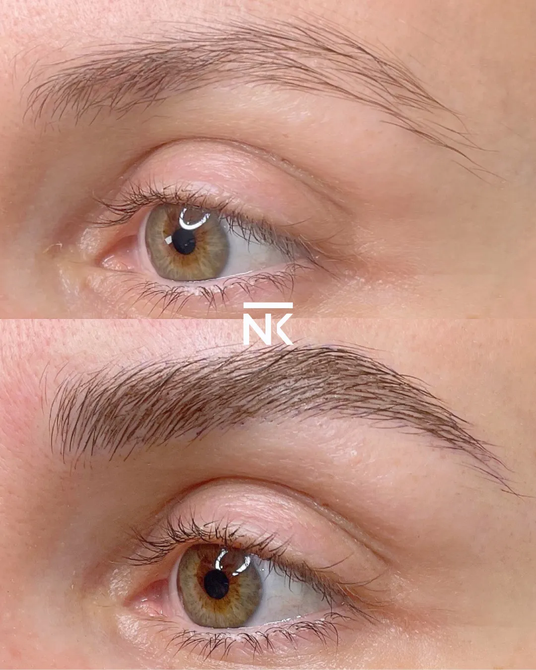 Microblading ultra naturel Paris 75017 – Avant et après microblading sourcil
