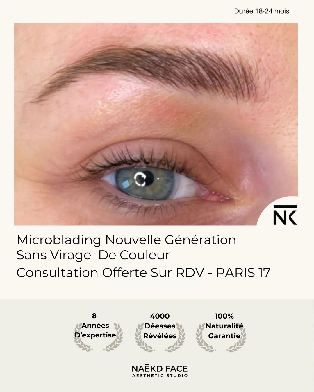 Avant-après microblading Paris 75017