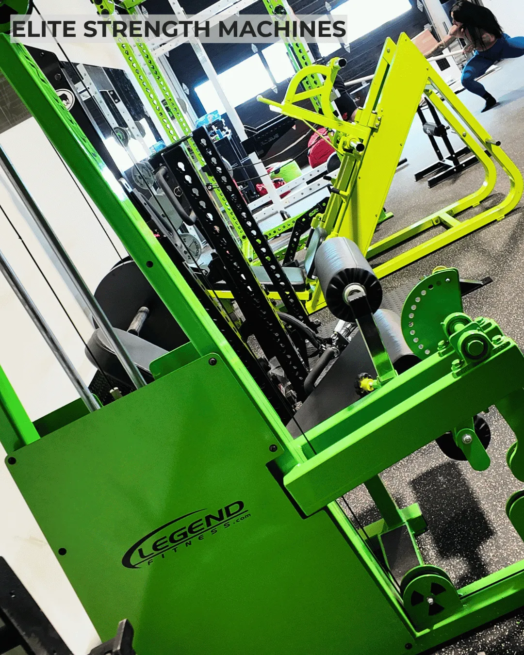 Plate-loaded Legend Fitness legs machines and elite strength coaching equipment near Southbury, CT.