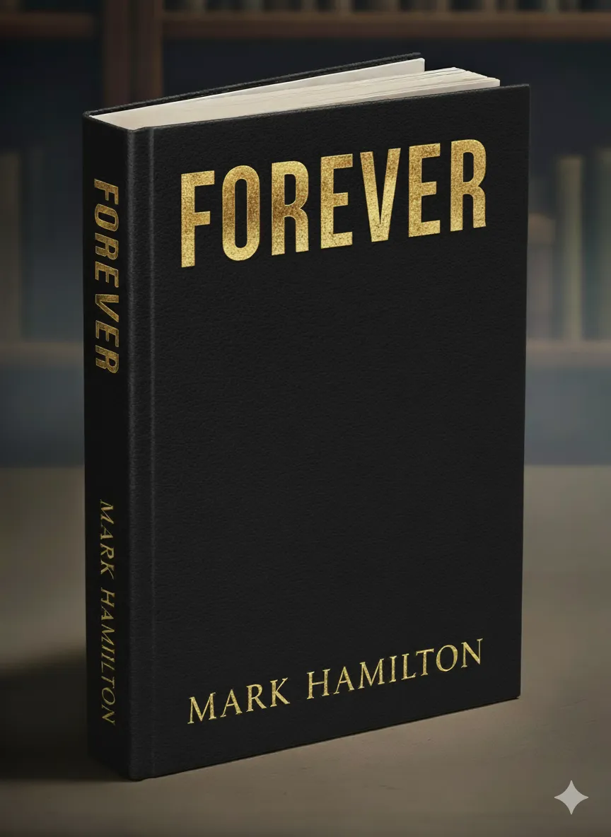 Forever by Mark Hamilton - Black leather-bound book with gold embossed title and author name