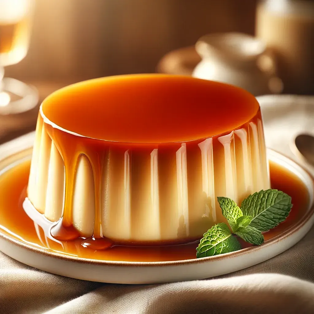 Our special cheese flan - a favorite dessert at Tropical Food Shack's food truck.