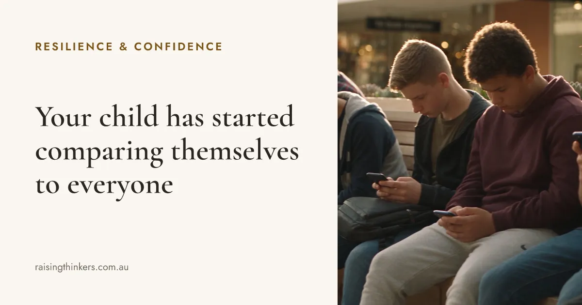 Your child has started comparing themselves to everyone