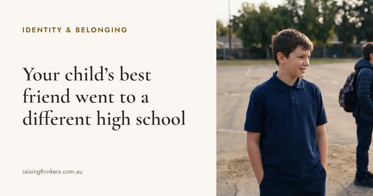 Your child's best friend went to a different high school