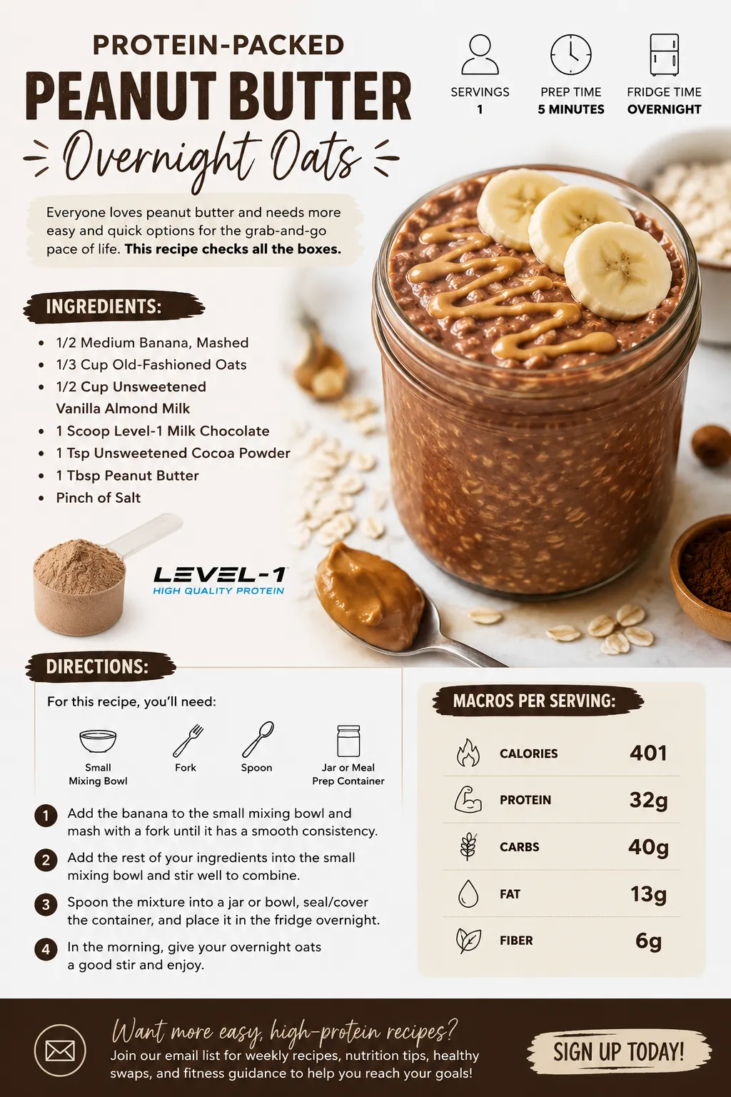 PROTEIN-PACKED PEANUT BUTTER OVERNIGHT OATS