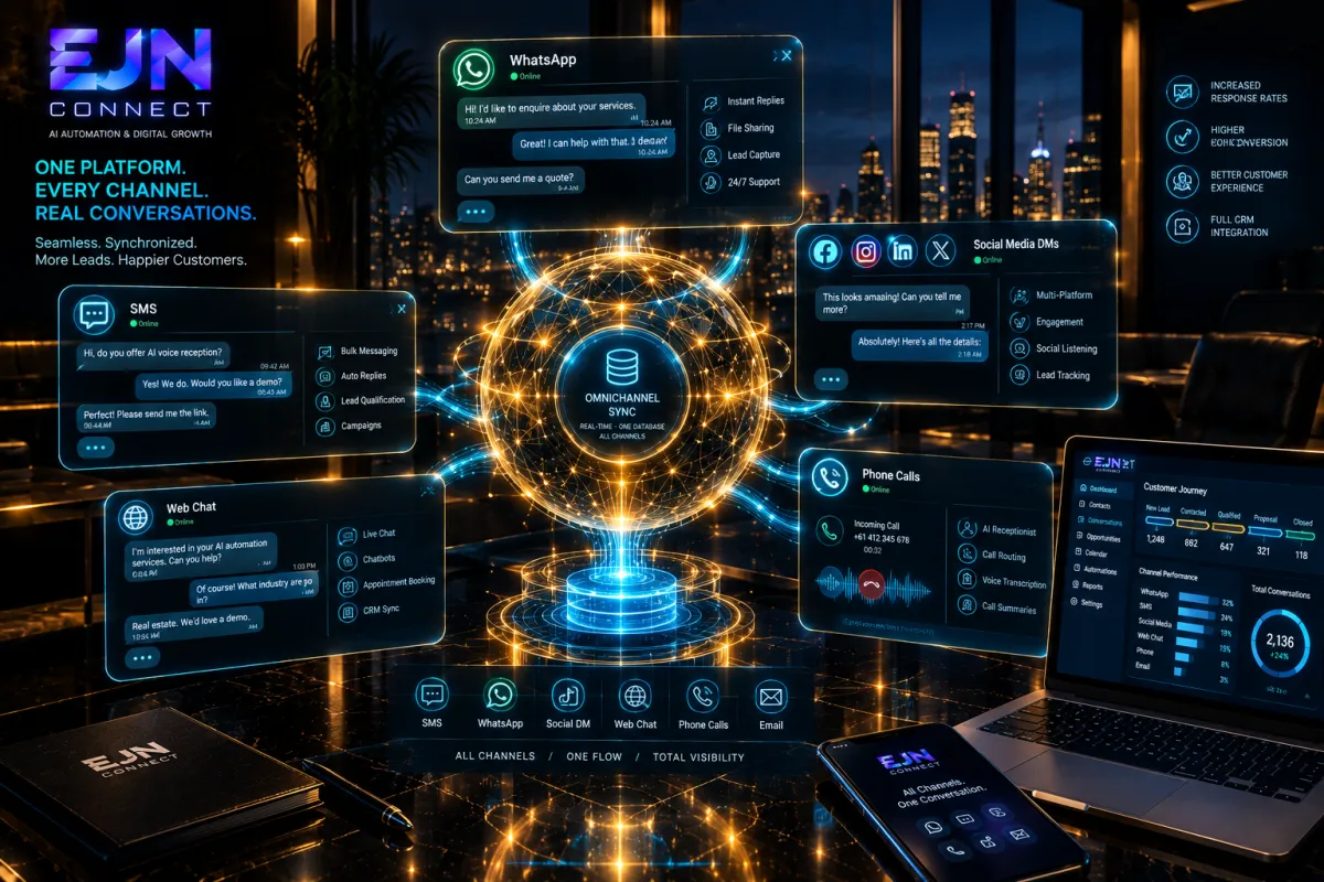 How to Unify Web Chat, SMS, WhatsApp, and Social DMs Into One Seamless Customer Experience
