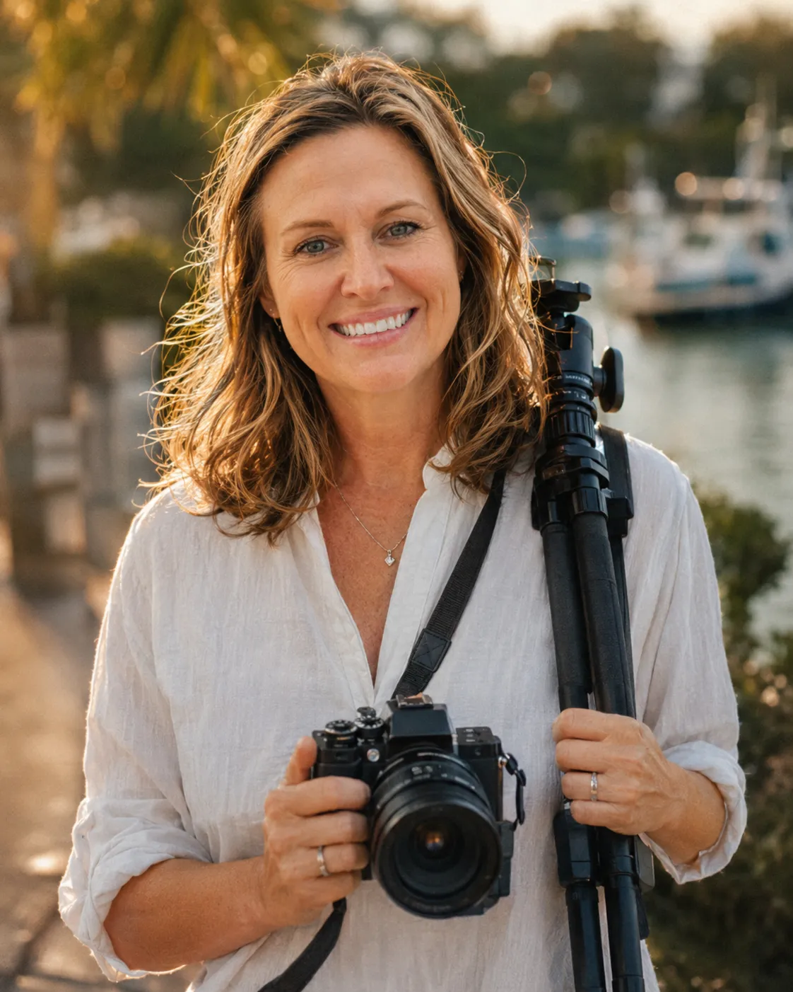 Tonya shooting Real Estate photography in Vero Beach