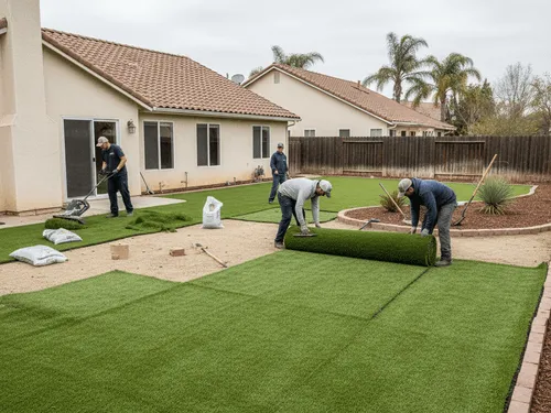 Artificial Turf Installation in Homeland, CA