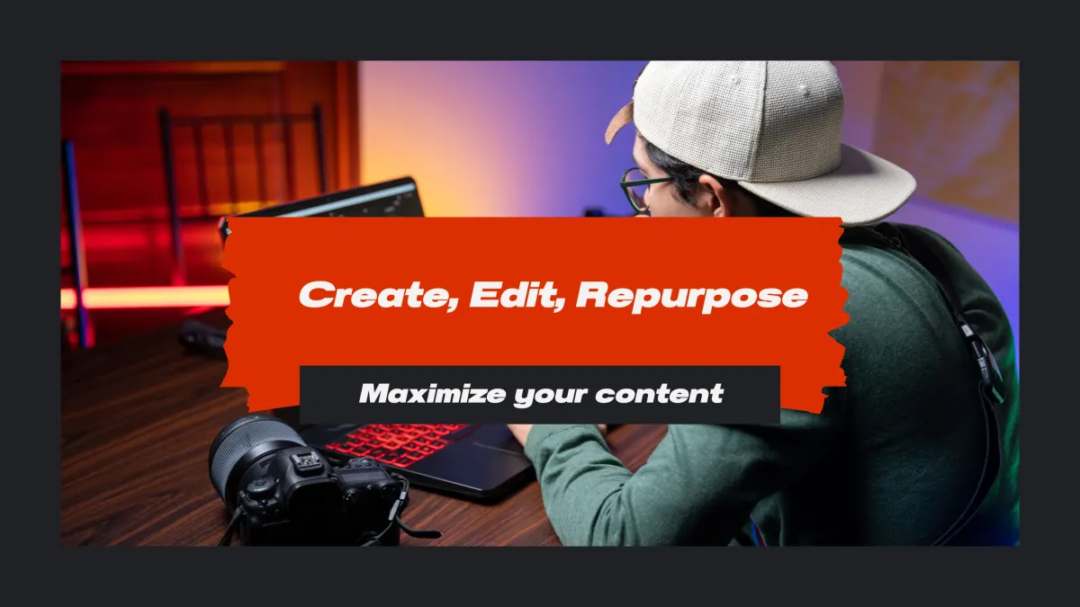 A diverse creative team collaborates around a table covered with storyboards, laptops, and video editing screens in a sunlit workspace. The group is animated, exchanging ideas, and the atmosphere is one of passion and teamwork.