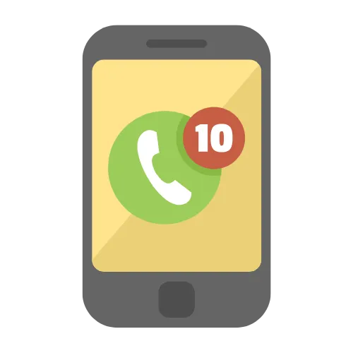 Mobile phone with incoming call from a roofing customer