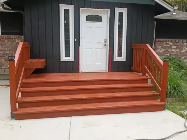 small entry wood-deck build 