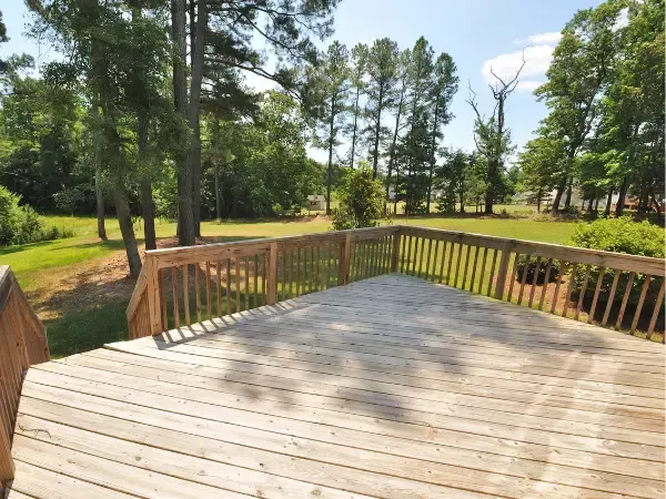 Custom open wood deck build