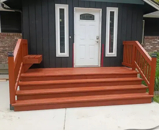 small deck constructed 