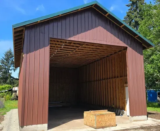 RV garage build