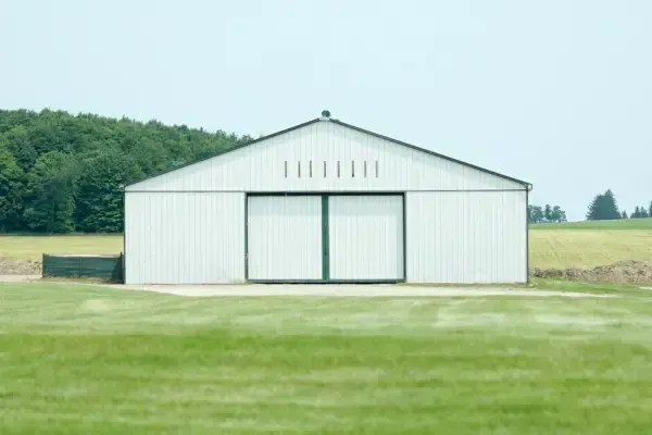 Pole barn build complete