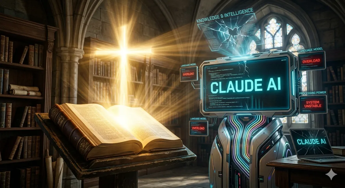 The bible depicted and being greater than Claude Ai