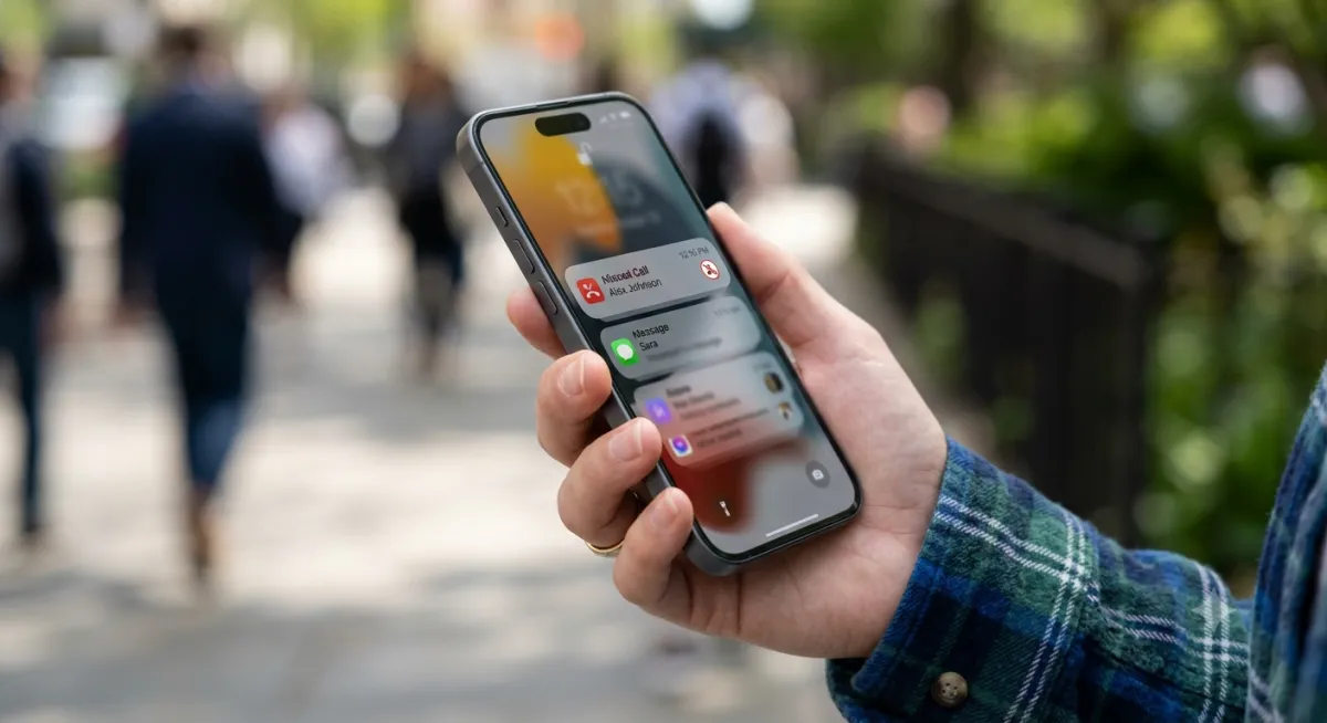 Missed call text-back explained, Bennin Systems brand graphic