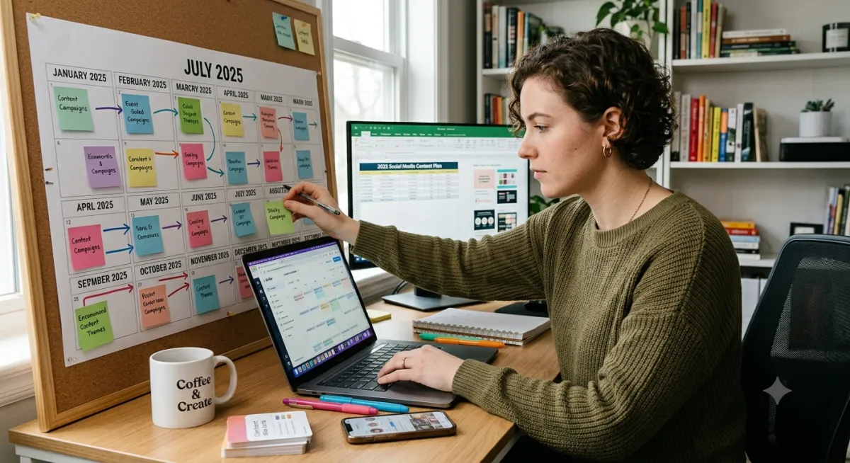 How to get a year of blog content without writing it yourself: a content system in your own voice