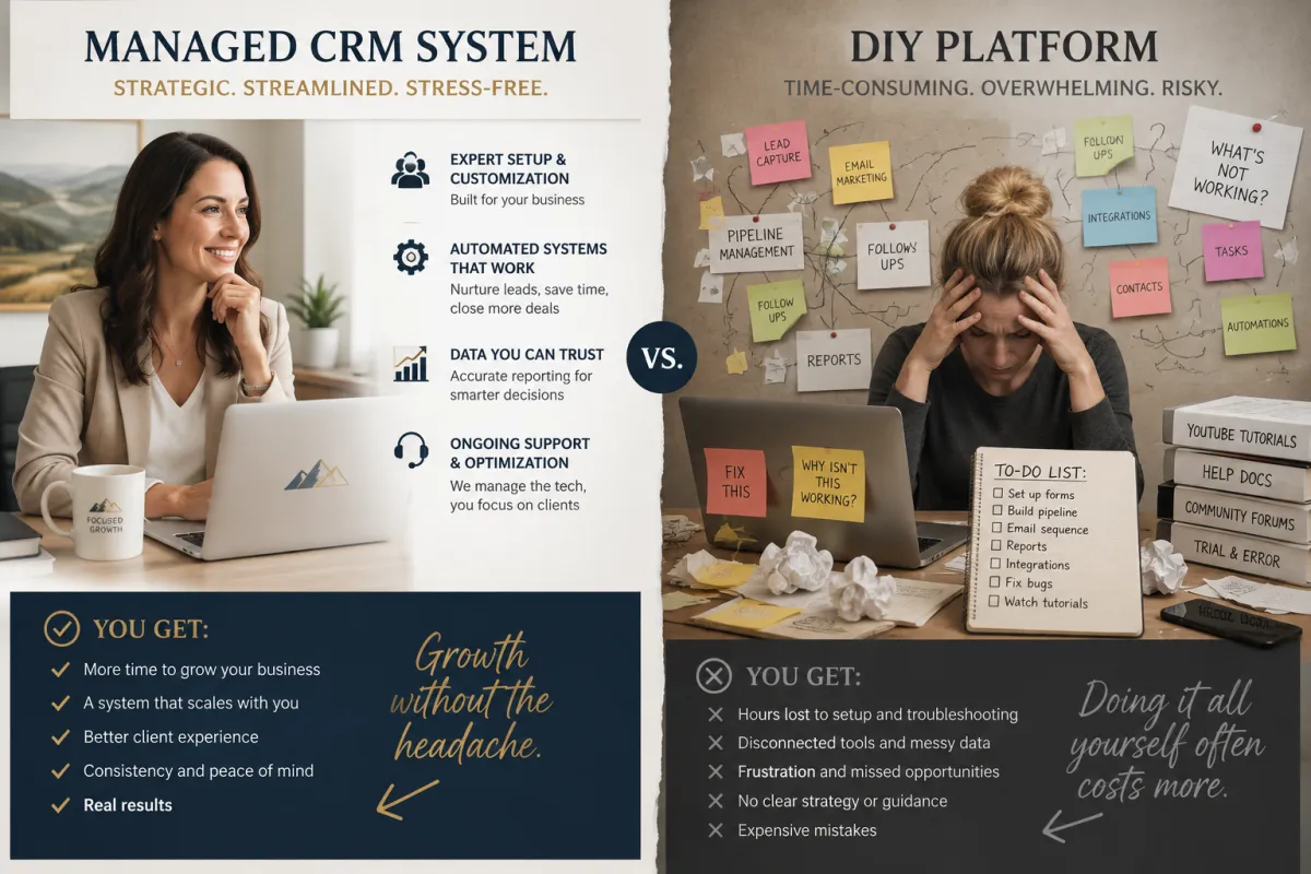 Managed system vs DIY platform comparison, Bennin Systems