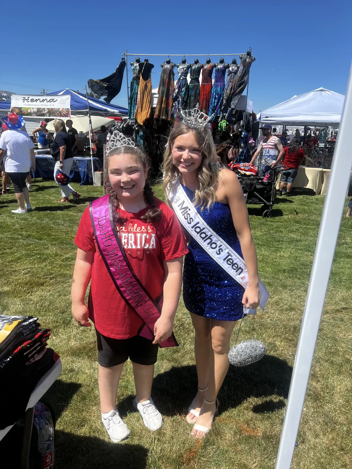 Miss Idaho's Teen with Idaho's Miss Amazing Teen