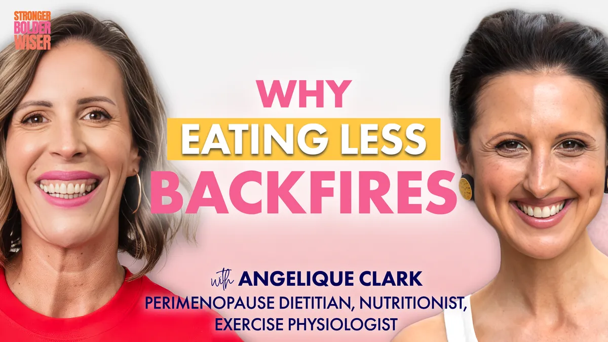 Why Eating Less Backfires in Perimenopause: Belly Fat, Protein & Weight Loss - Angelique Clark