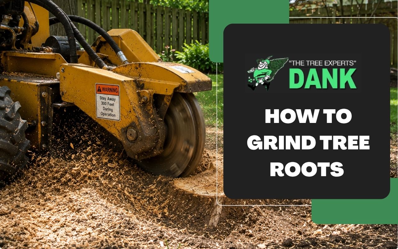 Root grinding service preparing a Levittown, NY yard for restoration