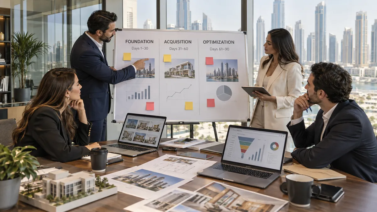 90-Day Marketing Plan for a Dubai Real Estate Brokerage