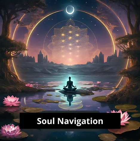 Image representing soul navigation, featuring elements of spiritual guidance, self-discovery, and personal transformation. Highlights themes of inner journey, enlightenment, and holistic well-being through the guidance of a Soul Navigator.