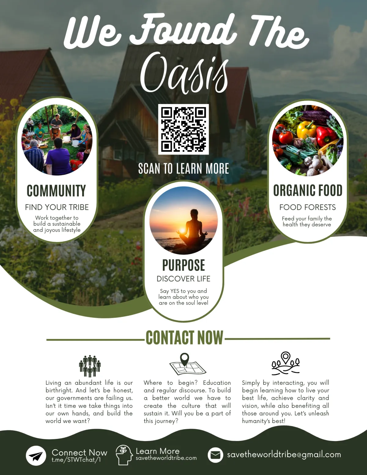 Discover the Oasis! Join us in our thriving eco-village, where community and sustainability come together. Experience the benefits of living in harmony with nature, enjoying organic produce, and participating in a supportive, like-minded community. Embrace a lifestyle focused on self-sufficiency, environmental stewardship, and personal well-being. Visit us and see how we're creating a better future, one step at a time. Learn more about our eco-village life and how you can be a part of this vibrant, sustainable community.