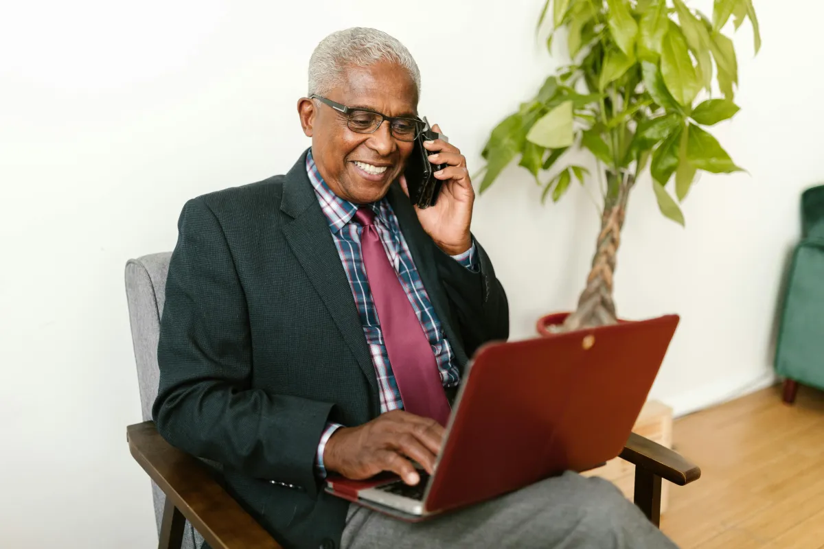 Man Calling About Health Insurance or Medicare