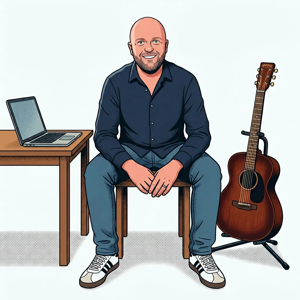 Akustikgitarre Detailaufnahme Holz und Saiten