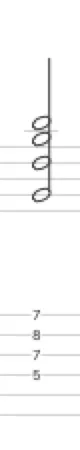 g dur noten und Tabulatur 6