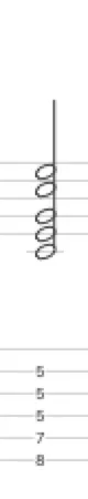 c dur noten und Tabulatur 4